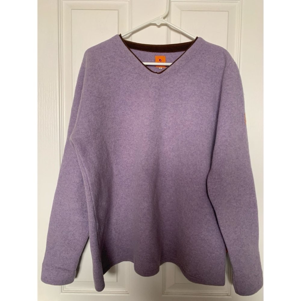 Natural Born Fleece Scottish New Wool Lavender Sweater Women’s Size Small